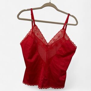Red Lace Camisole Top - Ashley Taylor